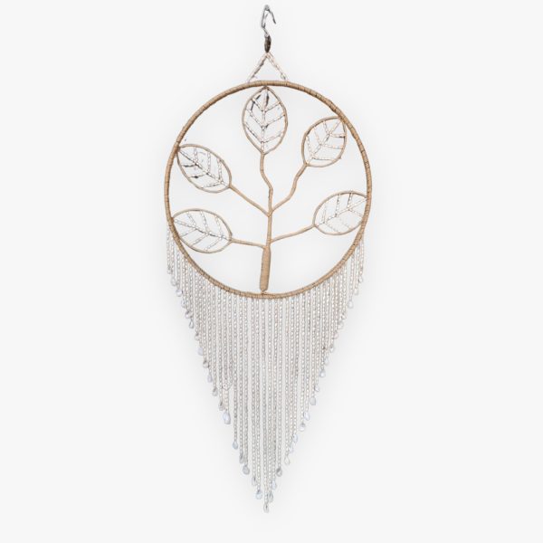 Leaf Tree Shell Jute Hanging Deco