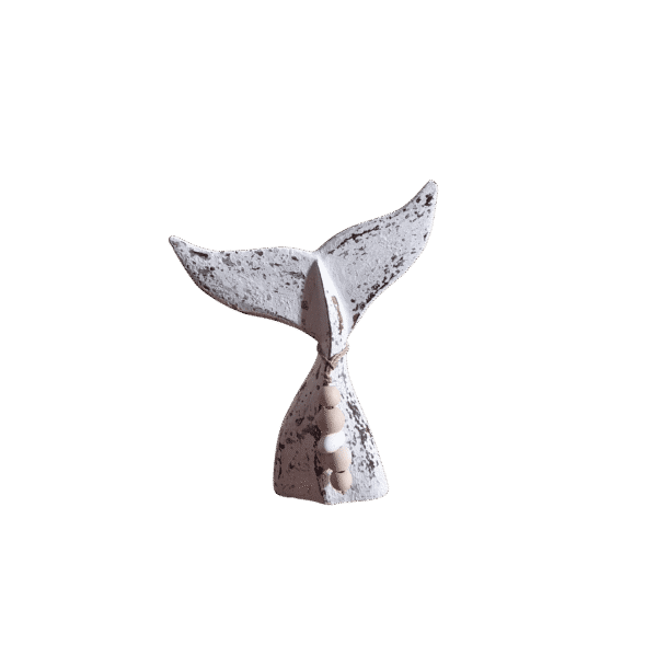 Wooden FIsh Tail Bead Statue